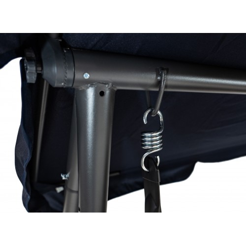 copy of Rodinná Hojdačka záhradná s Strechou Zelený vzor + Textilínia 2x1 + Nastaviteľné sedadlo + Matrac + 2 Držiaky na nápoje