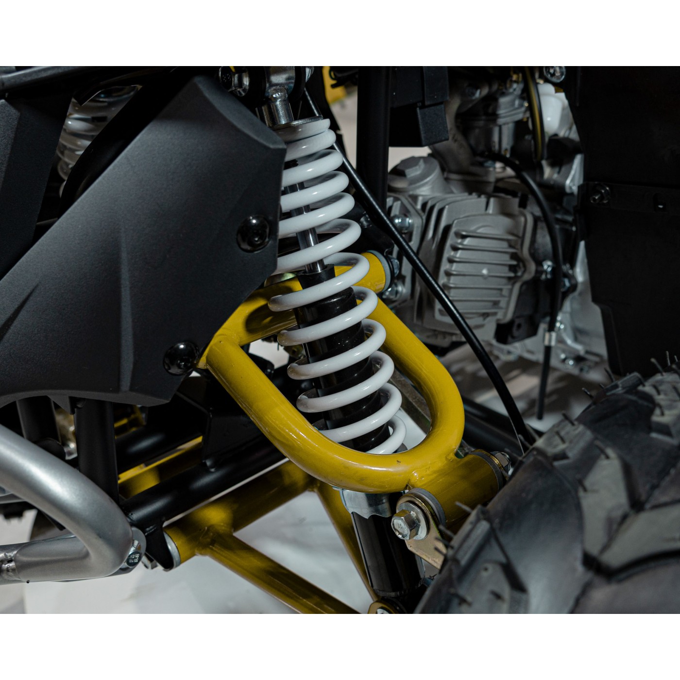 copy of Quad na batériu Žltý 35km/h + Bezkefkový motor 1000W + Nafukovacie kolesá + Regulácia sedadla