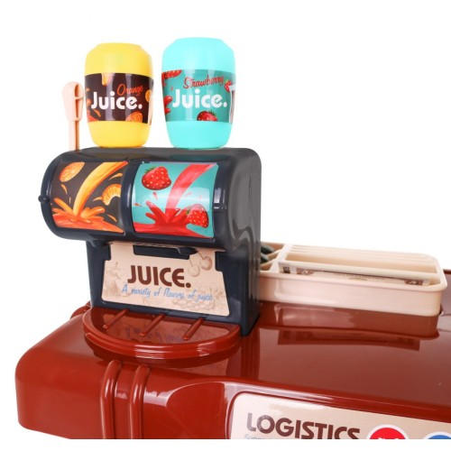 Veľký Supermarket pre deti 3+ Interaktívna sada 65 ks. + Pokladňa + Skener + Vozík + Príslušenstvo