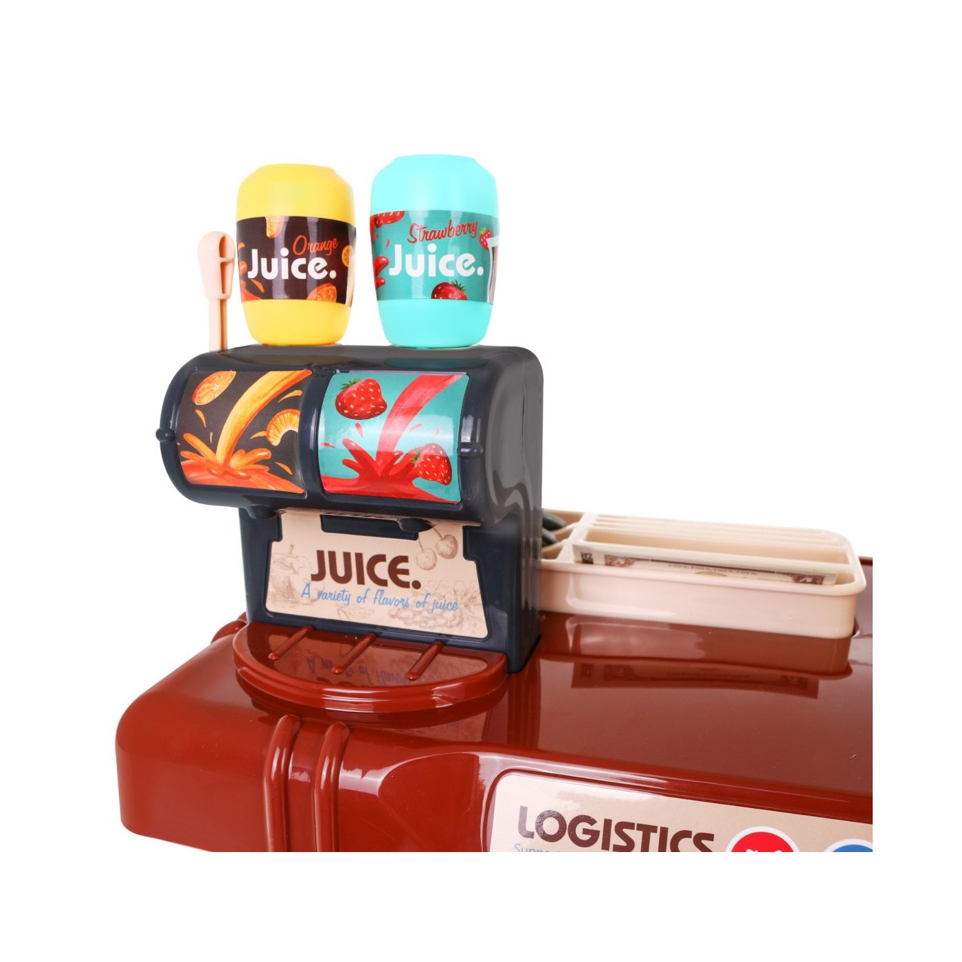 Veľký Supermarket pre deti 3+ Interaktívna sada 65 ks. + Pokladňa + Skener + Vozík + Príslušenstvo