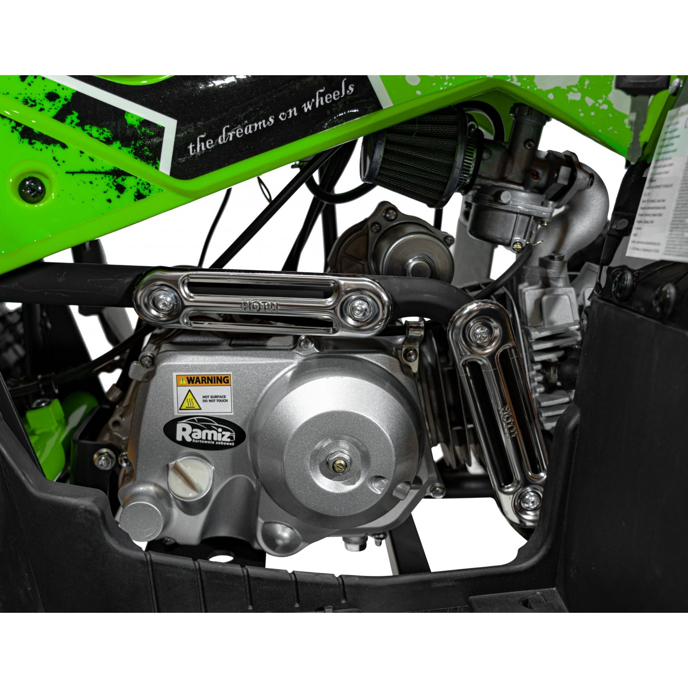 copy of Quad Highper na batériu Žltý 35km/h + Bezkefkový motor 1000W + Nafukovacie kolesá + Regulácia sedadla