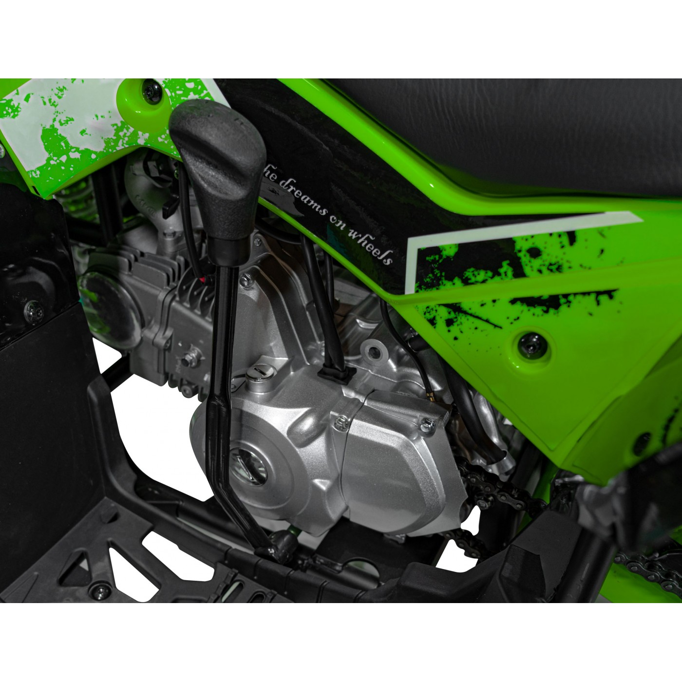 copy of Quad Highper na batériu Žltý 35km/h + Bezkefkový motor 1000W + Nafukovacie kolesá + Regulácia sedadla