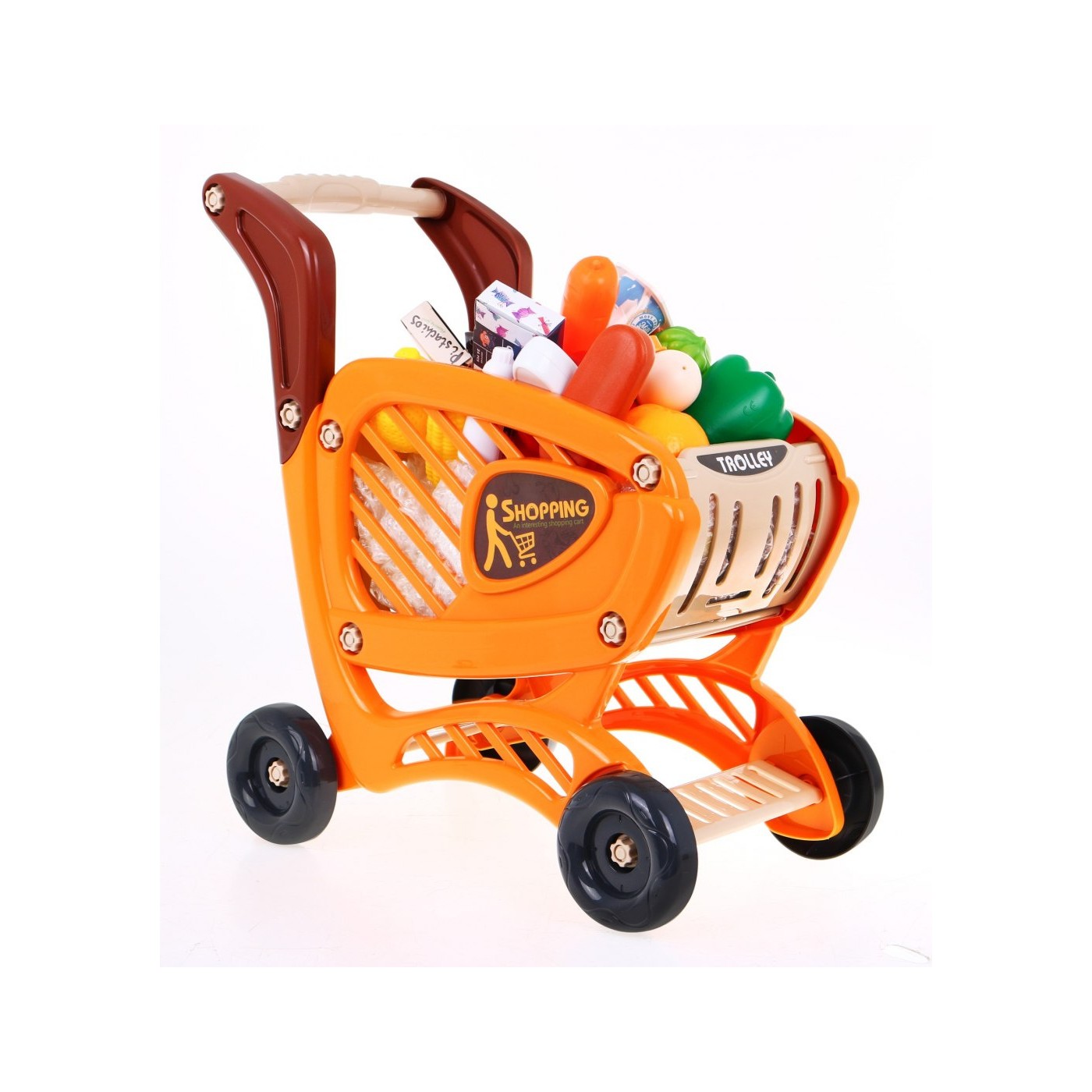 Veľký Supermarket pre deti 3+ Interaktívna sada 65 ks. + Pokladňa + Skener + Vozík + Príslušenstvo