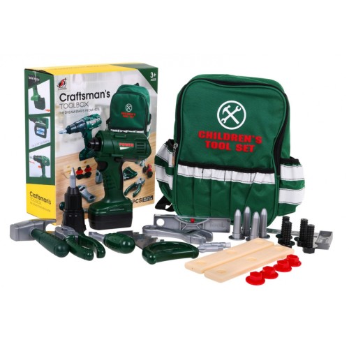 Veľká majsterská sada pre deti 3+ Interaktívne efekty + Skrutkovač + Batoh