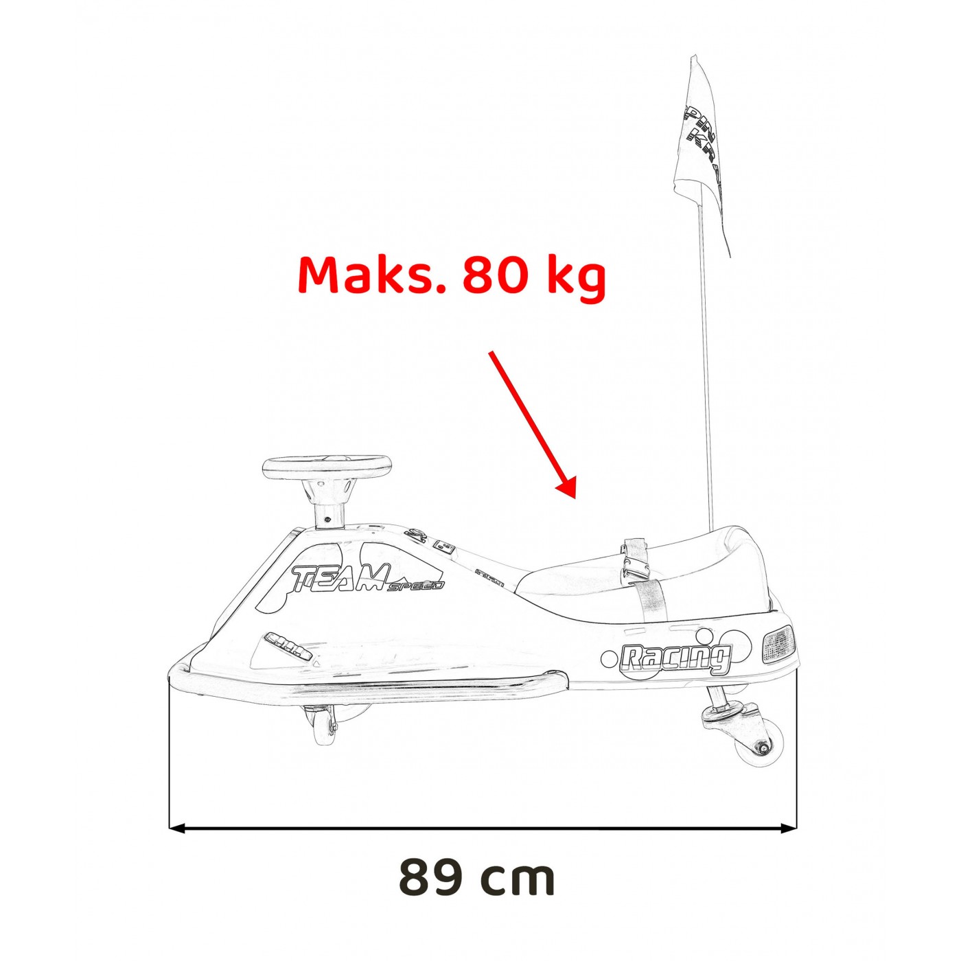 copy of Traktor Blazin BW na akumulator Żółty + Pilot + Wolny Start + Dźwięki Światła
