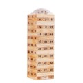 Drevená zručnostná hra Jenga pre deti 8+ a dospelých Stavanie veže z kociek