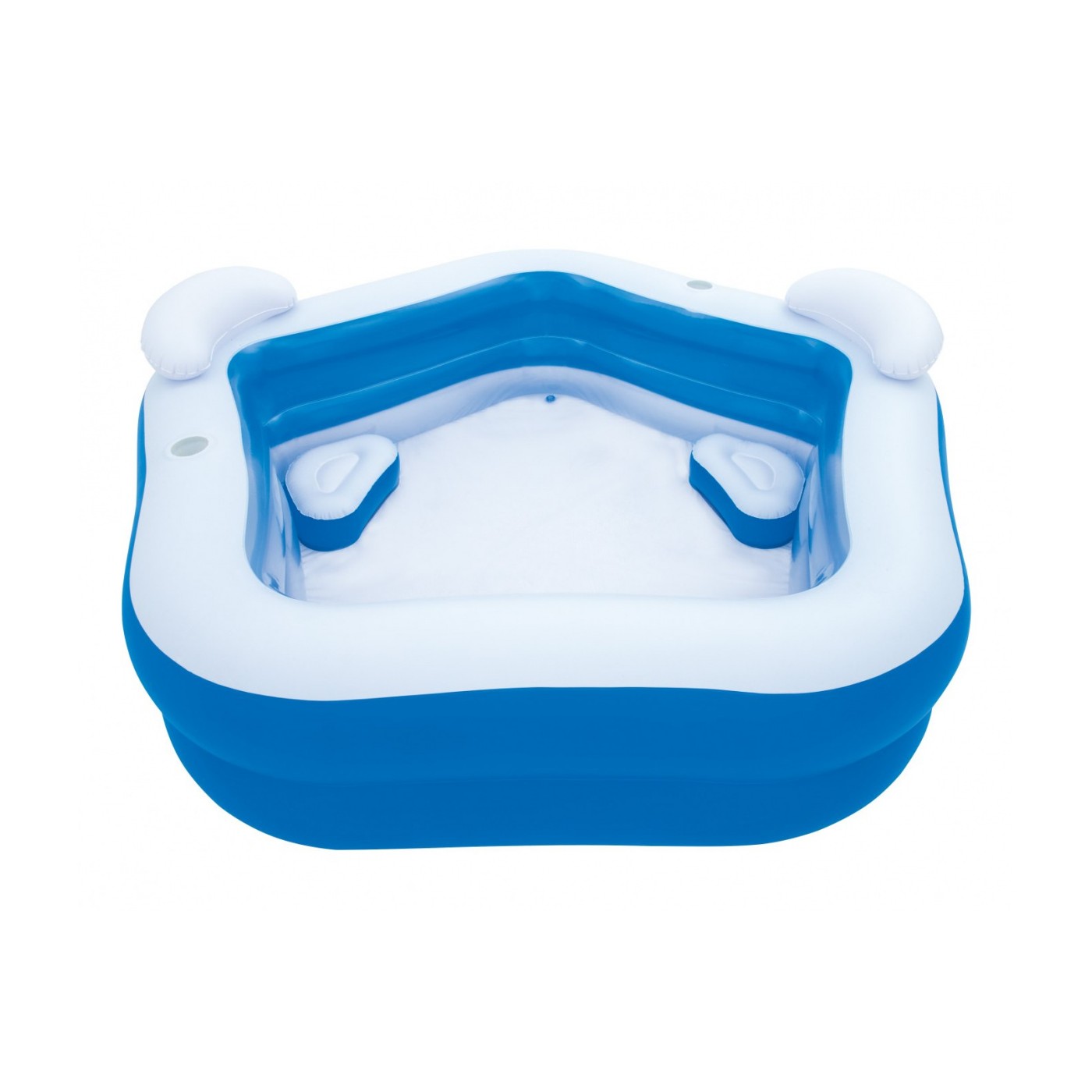 Nafukovací Bazén pre rodinu 213x206cm BESTWAY + 2 Sedadlá + 2 Vankúše + 2 Držiaky na nápoje