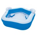 Nafukovací Bazén pre rodinu 213x206cm BESTWAY + 2 Sedadlá + 2 Vankúše + 2 Držiaky na nápoje