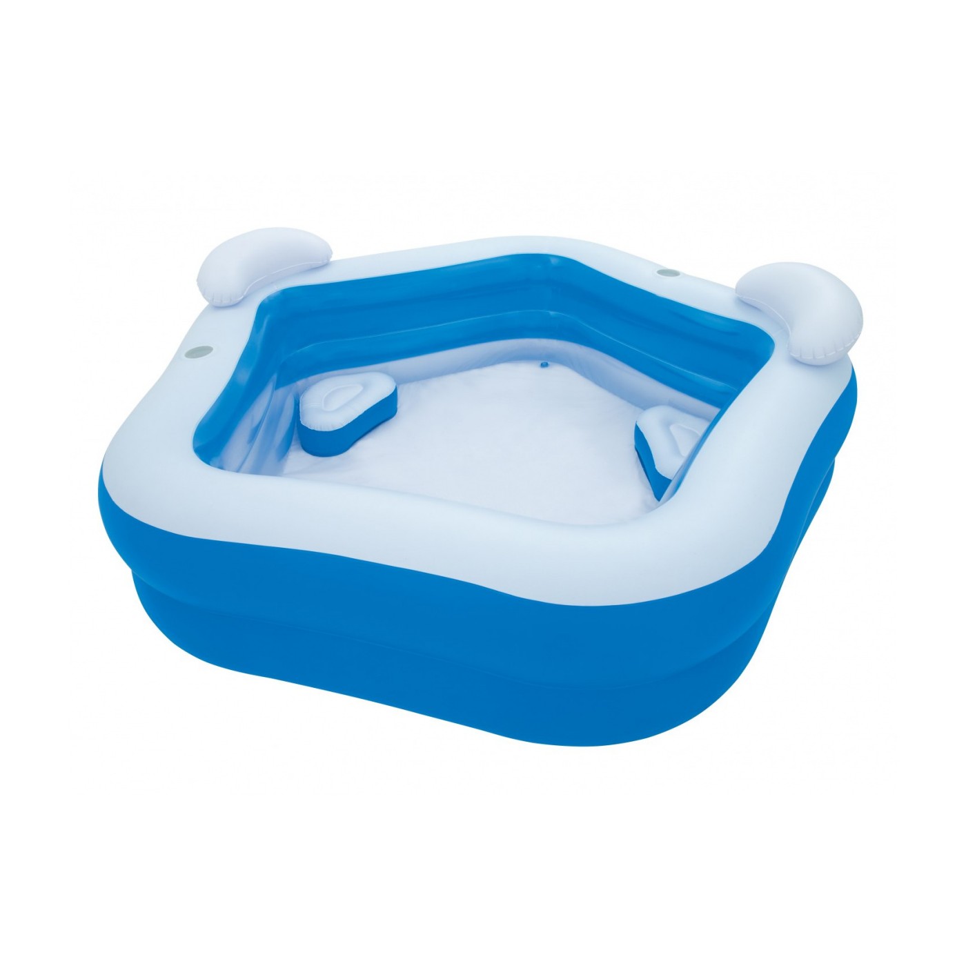 Nafukovací Bazén pre rodinu 213x206cm BESTWAY + 2 Sedadlá + 2 Vankúše + 2 Držiaky na nápoje