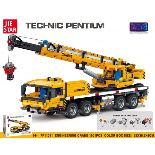 Sada žeriavových blokov 1901 ks. Žltá