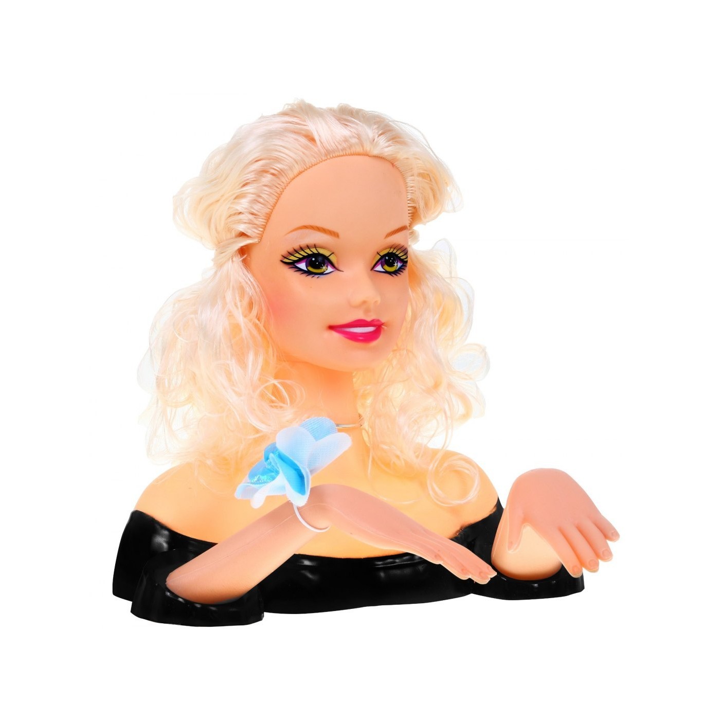 Bábika blondínka na úpravu vlasov pre deti 3+ Sada na česanie + Ozdoby príslušenstvo