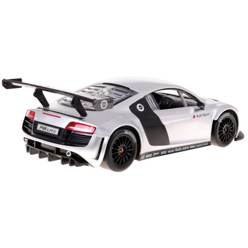 Autíčko R C Audi R8 Strieborné 1 14 RASTAR