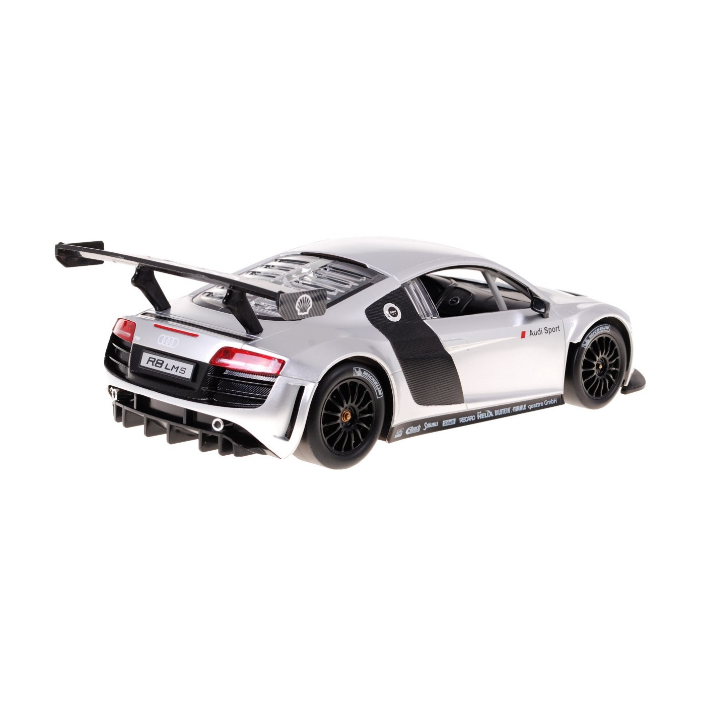 Autíčko R C Audi R8 Strieborné 1 14 RASTAR