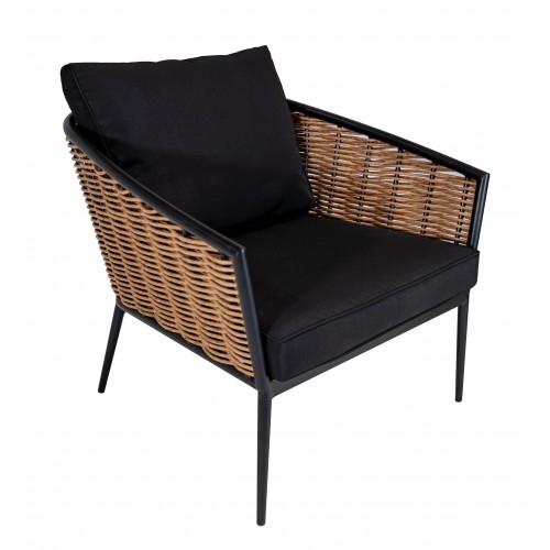 copy of Sada záhradného nábytku 6v1 Technorattan Sivý + Gauč + Vysoký stôl + 2 Kreslá + 2 Pufy + 12 Vankúšov