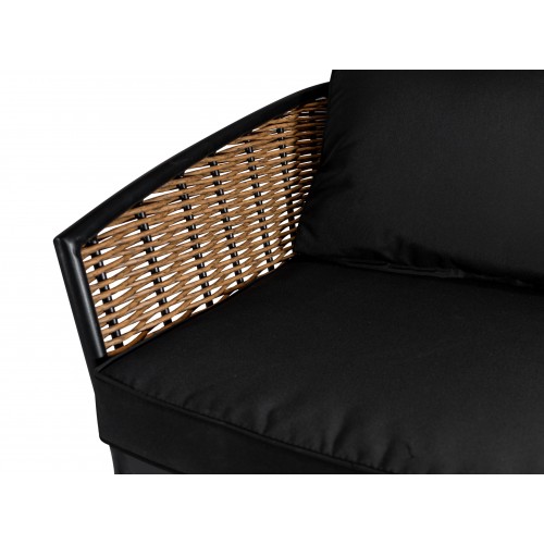 copy of Sada záhradného nábytku 6v1 Technorattan Sivý + Gauč + Vysoký stôl + 2 Kreslá + 2 Pufy + 12 Vankúšov