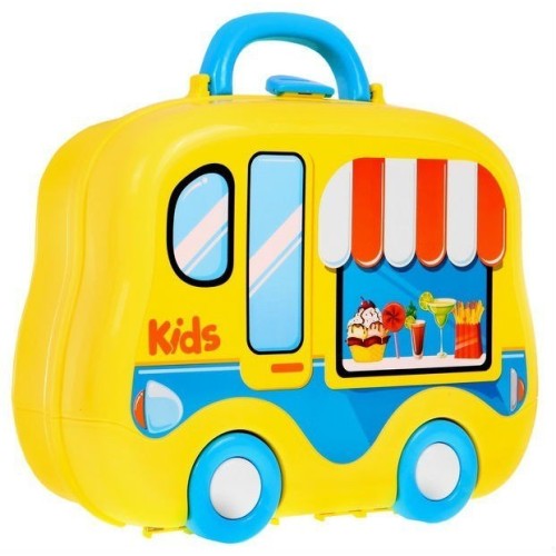 Prenosná kuchyňa Food Truck pre deti 3+ Kufor na kolieskach + Príslušenstvo