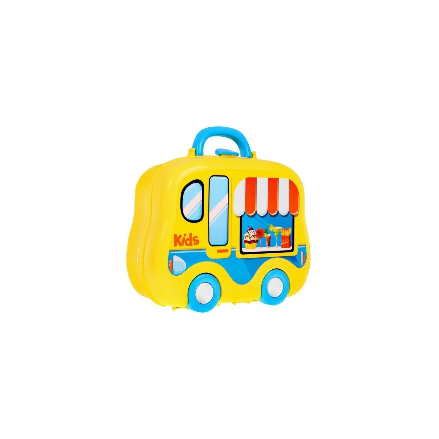 Prenosná kuchyňa Food Truck pre deti 3+ Kufor na kolieskach + Príslušenstvo