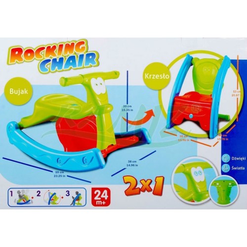 Detská hojdacia stolička 2 v 1