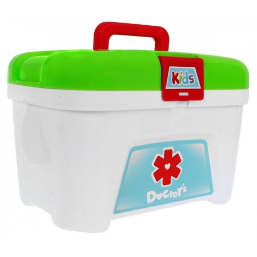 Prenosná Lekárska ambulancia pre deti 3+ Kufor + Stolík + 2 typy Vozíka + Príslušenstvo