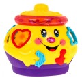 Tancujúci hrniec s vekom 2v1 pre deti 18m+ Tvarový triedič + Interaktívne funkcie