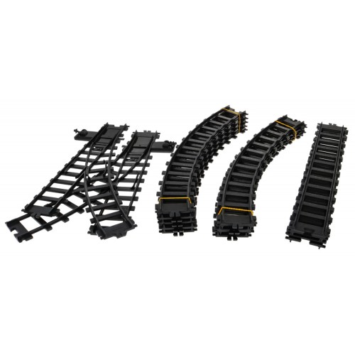 Vláčik s funkciou Dymu pre deti 5+ Dlhá trať + Retro lokomotíva + 4 vagóny