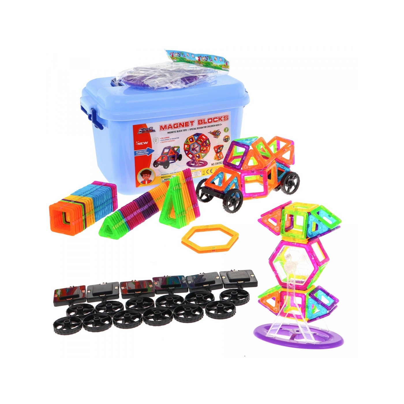 Giga Sada Magnetických Kociek 248ks