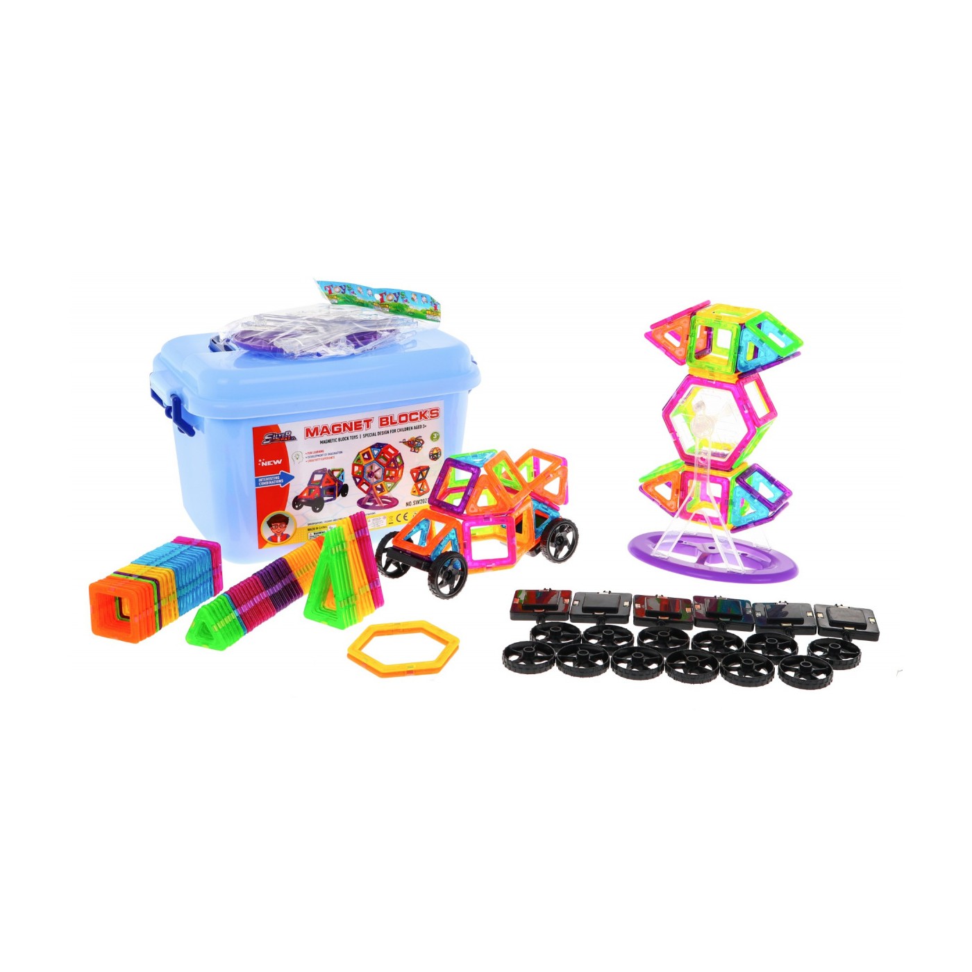 Giga Sada Magnetických Kociek 248ks