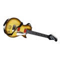 Elektrická Gitara pre deti 3+ imitácia dreva + Slúchadlá s mikrofónom + Zvuky Svetlá