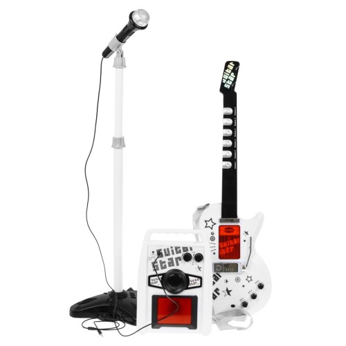Hudobná sada pre deti 6+ Elektrická gitara + Zosilňovač + Mikrofón