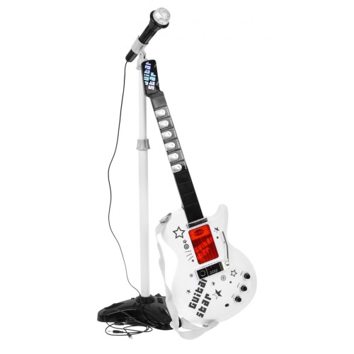 Hudobná sada pre deti 6+ Elektrická gitara + Zosilňovač + Mikrofón