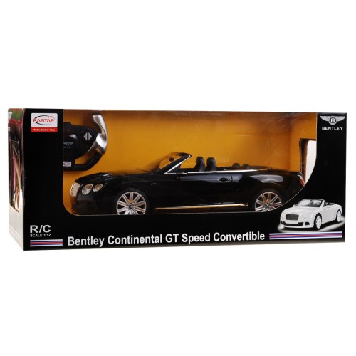 Autíčko R C Bentley Continental GT Čierne 1 12 RASTAR