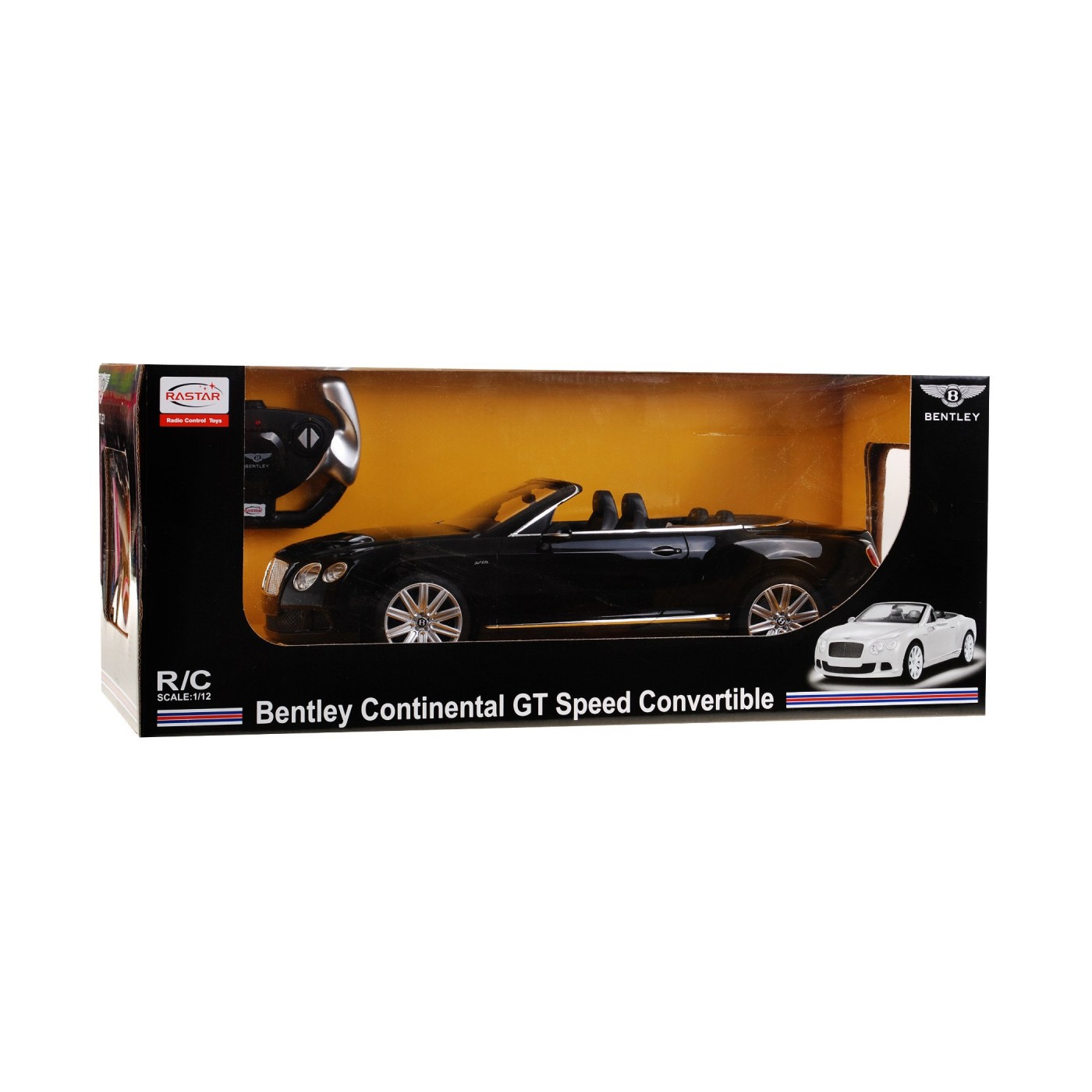 Autíčko R C Bentley Continental GT Čierne 1 12 RASTAR