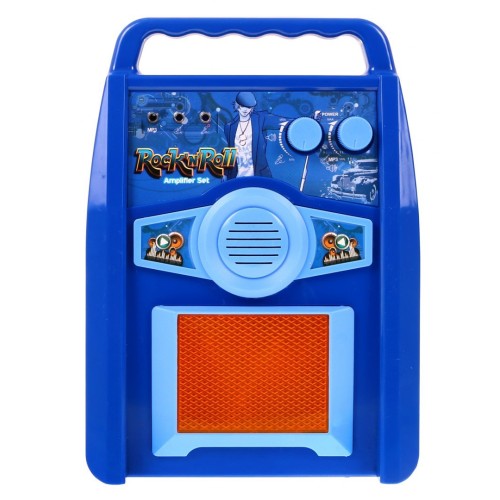 Gitara s príslušenstvom pre deti 6+ Modrý hudobný sada Zosilňovač + Mikrofón