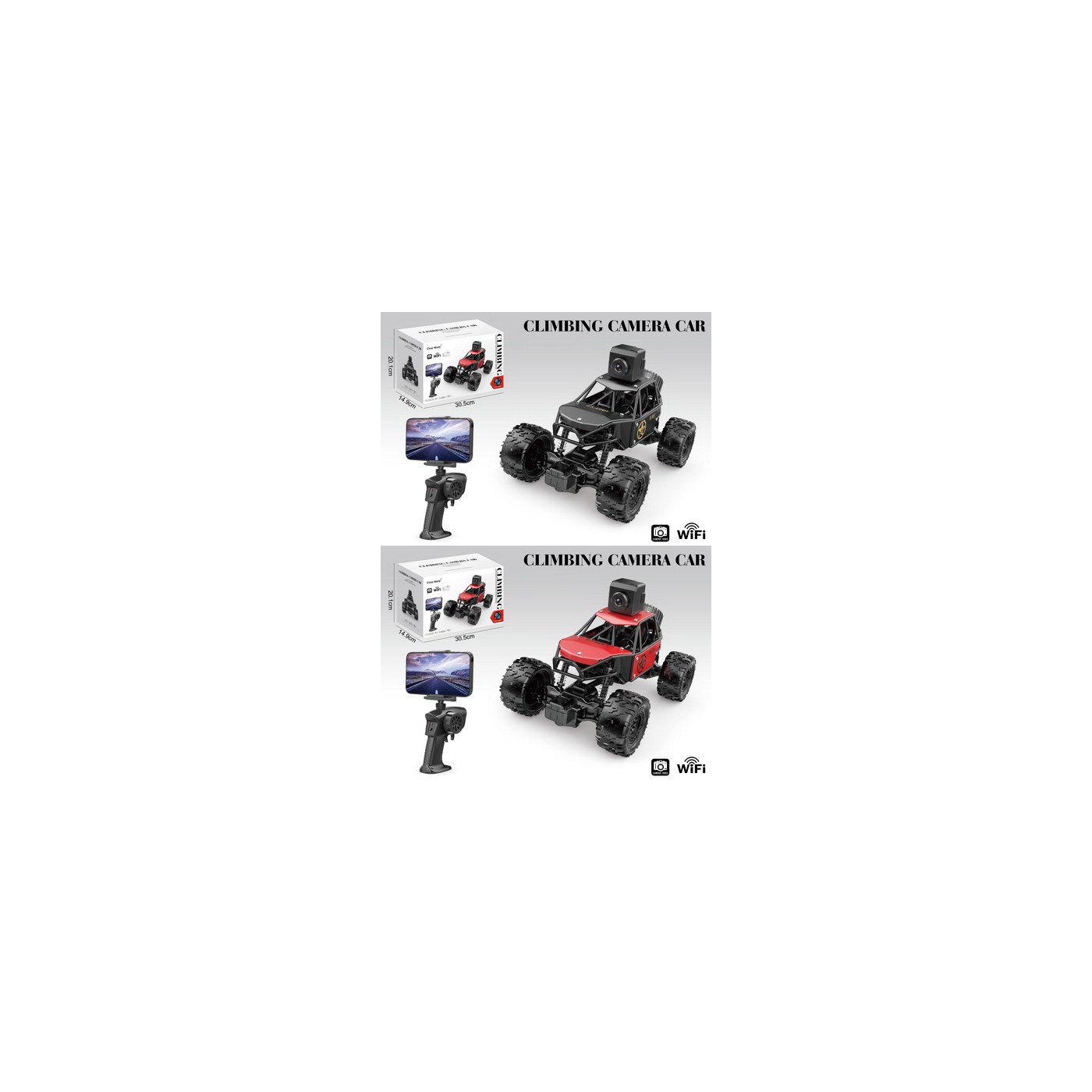 Pásový pás s WiFi STAR kamerou červený