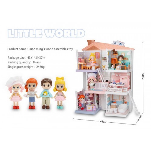 Domček pre bábiky + doplnky