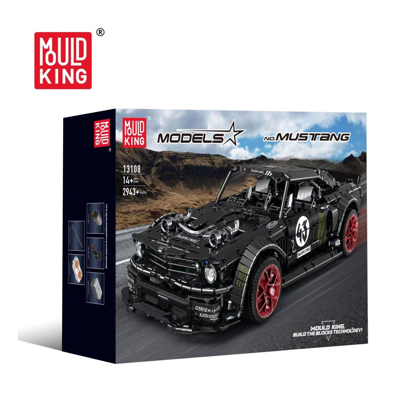 Sada športových automobilových blokov 3201 kusov. čierna