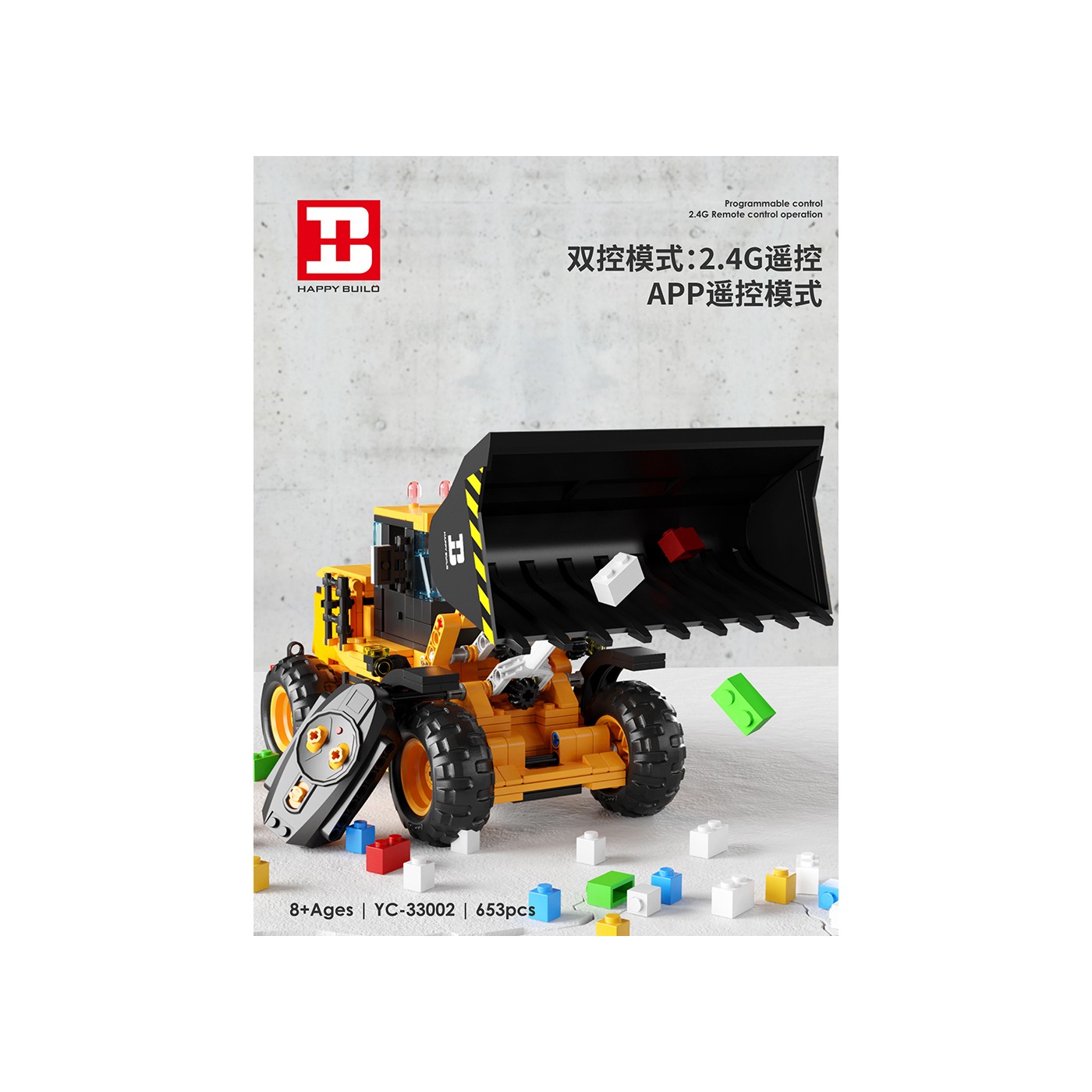 Sada buldozérových blokov 653 kusov.