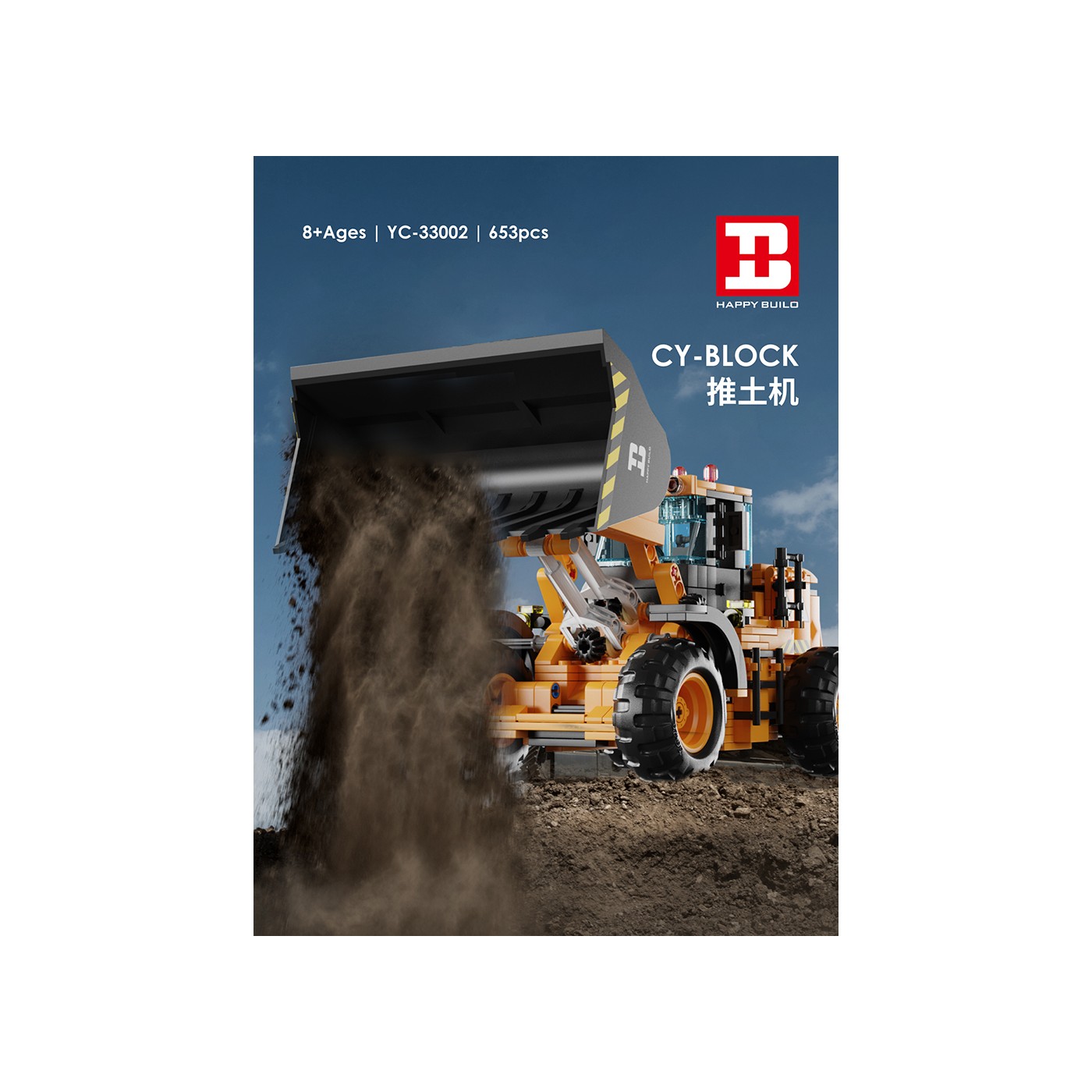 Sada buldozérových blokov 653 kusov.