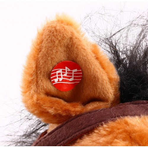 Hojdací koník poník svetlohnedá + kovbojská hudba