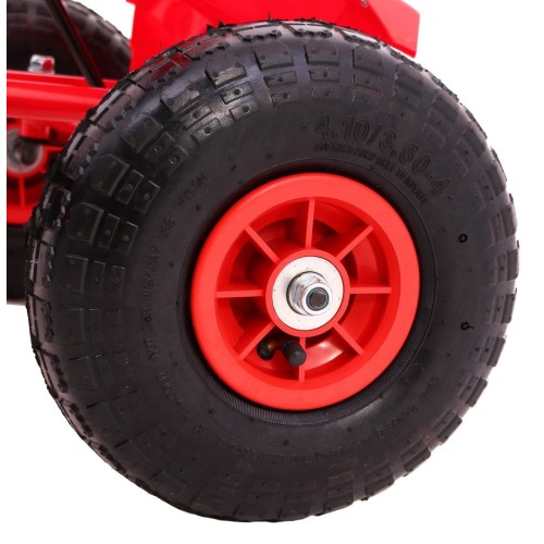 Motokára Champion na pedále pre deti 3+ Červený + Nafukovacie pneumatiky + Regulovateľné sedadlo + Ručná brzda