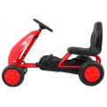 Prvá motokára na pedále pre najmladších Červená + Pohon reťazou + Kolesá s gumou
