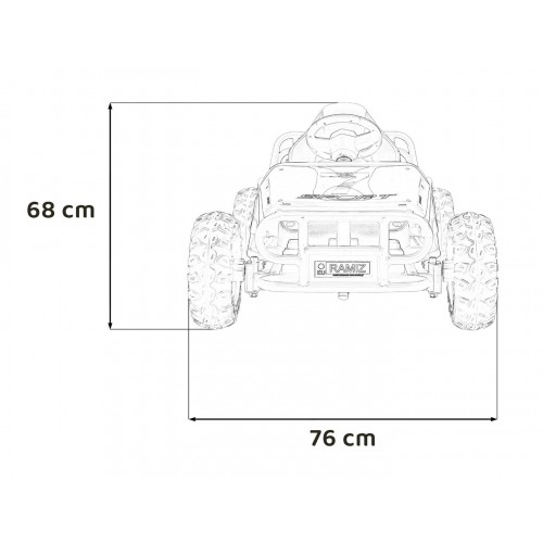 copy of Traktor Blazin BW na akumulator Żółty + Pilot + Wolny Start + Dźwięki Światła