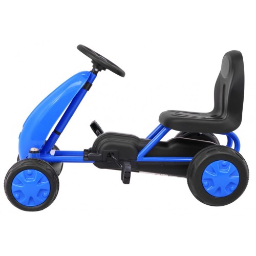 Prvá motokára na pedále pre najmladších Modrá + Pohon reťazou + Kolesá s gumou