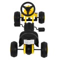 Prvá motokára na pedále pre najmladších Žltá + Pohon reťazou + Kolesá s gumou