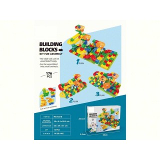 Sada koľajnicových blokov 176 kusov.