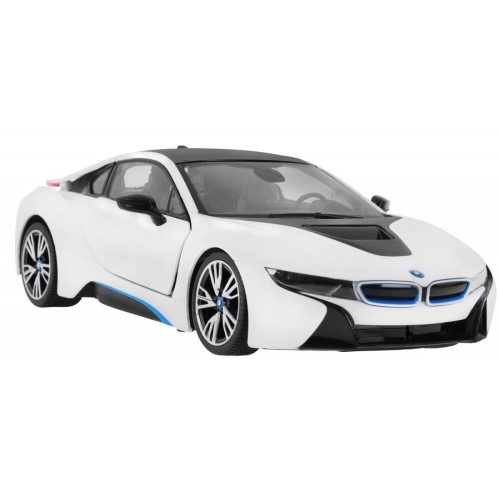 BMW i8 biele RASTAR model 1:14 Diaľkovo ovládané auto + ovládač 2,4 GHz