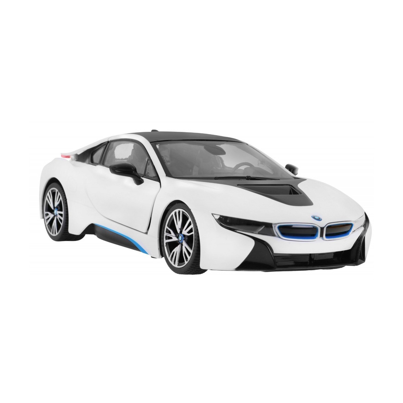 BMW i8 biele RASTAR model 1:14 Diaľkovo ovládané auto + ovládač 2,4 GHz
