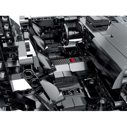 Sada blokov do športového auta v sivej farbe 1356 ks.