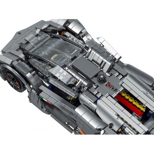 Sada blokov do športového auta v sivej farbe 1512 ks.