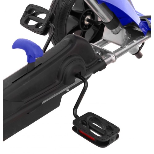 Motokára Grand Ride na pedále pre deti 3+Modrá + Kolesá EVA + Regulácia sedadla + Ručná brzda